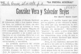 González Vera y Salvador Reyes