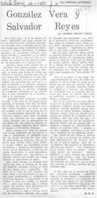 González Vera y Salvador Reyes