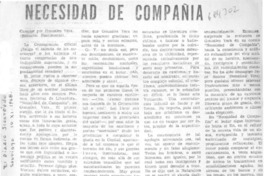 Necesidad de compañía