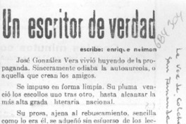 Un escritor de verdad