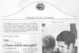 Aló ¿tiene usted una gata?