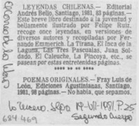 Leyendas chilenas.