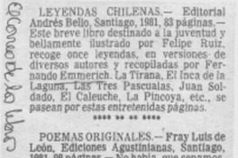Leyendas chilenas.