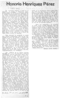 Honorio Henríquez Pérez