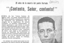 "¡Contento, Señor, contento!"