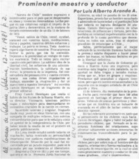 Prominente maestro y conductor