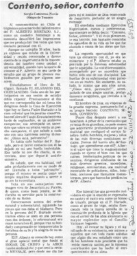 Contento, señor, contento