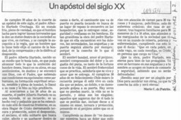 Un apóstol del siglo XX