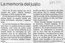 La memoria del justo