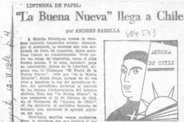 "La buena nueva" llega a Chile