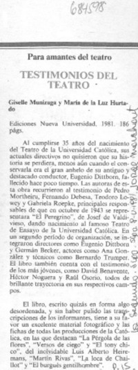 Testimonios del teatro