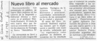 Nuevo libro al mercado.