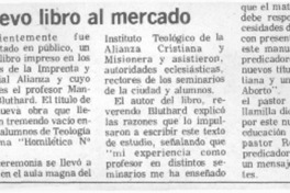 Nuevo libro al mercado.