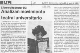 Analizan movimiento teatral universitario.