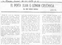 El poeta Juan Guzmán Cruchaga