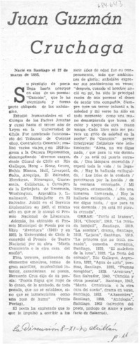 Juan Guzmán Cruchaga.