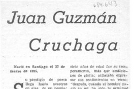 Juan Guzmán Cruchaga.