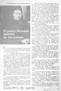 El Padre Hurtado apóstol de los pobres.