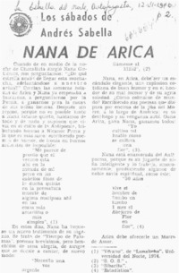 Nana de Arica.