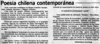 Poesía chilena contemporánea