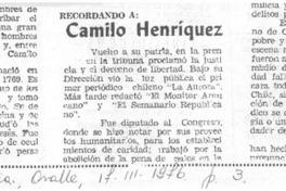 Camilo Henríquez.