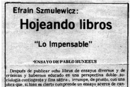 Hojeando libros