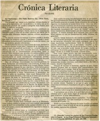 Crónica literaria