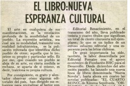 El libro: nueva esperanza cultural