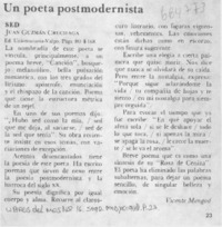 Un poeta postmodernista