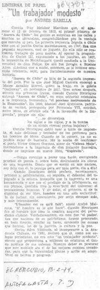 Un trabajador modesto"