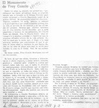 El monumento de Fray Camilo