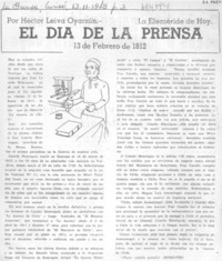 El día de la prensa