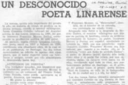 Un Desconocido poeta linarense.