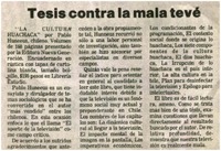 Tesis contra la mala tevé.