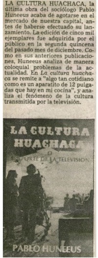 La cultura huachaca.