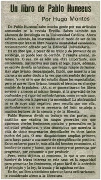 Un libro de Pablo Huneeus