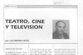 Teatro, cine y televisión