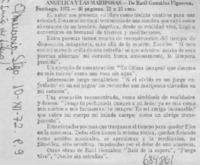 Angélica y las mariposas.