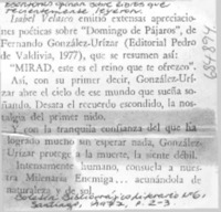 Escritores opinan sobre libros que recientemente leyeron.