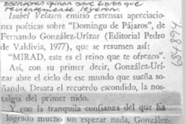 Escritores opinan sobre libros que recientemente leyeron.