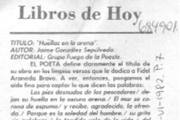 Huellas en la arena.