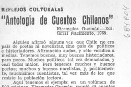 Antología de cuentos chilenos".