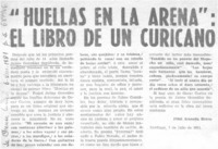 Huellas en la arena": el libro de un curicano