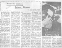 Nicomedes Guzmán íntimo y humano