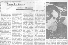 Nicomedes Guzmán íntimo y humano