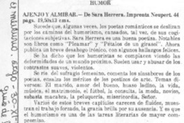 Ajenjo y almibar.