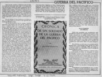 Guerra del Pacífico.