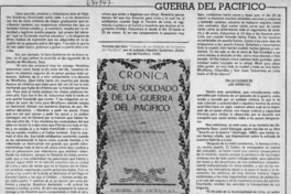 Guerra del Pacífico.