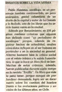 Ensayos sobre la vida misma