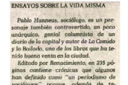 Ensayos sobre la vida misma